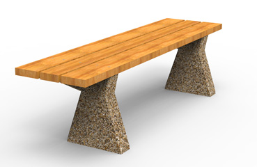 Betonowa ławka parkowa Pola w ofercie producenta małej architektury betonowej