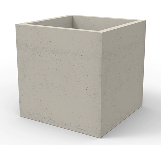 ROCA deco to największe kwadratowe donice ogrodowe wykonane w technologii betonu architektonicznego. 
