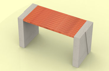 Nowoczesne elementy małej architektury betonowej w tym stół WISA deco w ofercie ich producenta - firmy STYL-BET