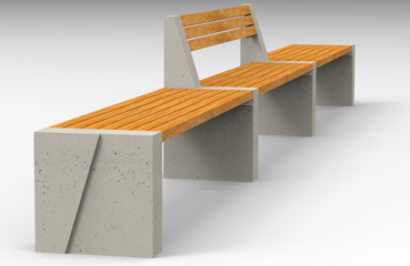 Betonowe ławki parkowe dostępne w ofercie firmy STYL-BET