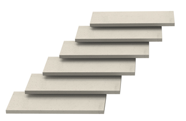 Schody skarpowe oraz pływające wykonane w technologii betonu architektonicznego