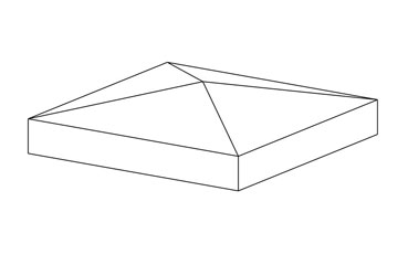 Standardowy element słupka o wymiarach 30x30x17,5 cm pozwala na uzyskanie słupka ogrodzeniowego o dowolnej wysokości.