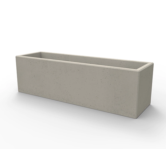 Alternatywna wersja donicy Regina wykonana w technologii betonu architektonicznego