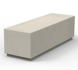 Eleganckie betonowe siedzisko z betonu architektonicznego