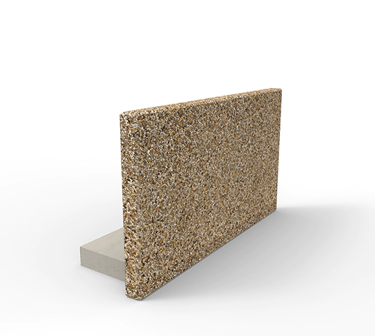 Element betonowego murku oporowego dostępny w trzech rozmiarach