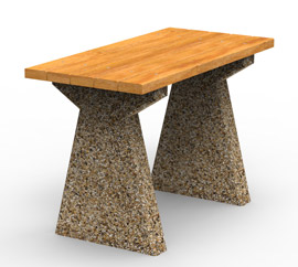 Stół ogrodowo-parkowy producent małej architektury z betonu