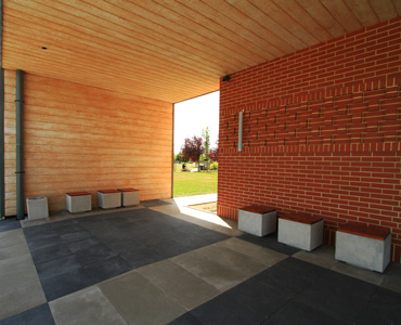 Mała architektura betonowa z oferty STYL-BET, wykorzystana podaczas realizacji projektu ze Szczecina.